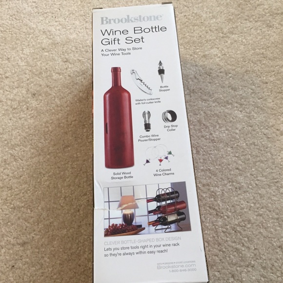 Brookstone Dining New In Box Brookstone Wine Bottle Gift Set In